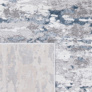 Century 300 Century 307  Power Loomed Polypropylene Rug Blue / Grey