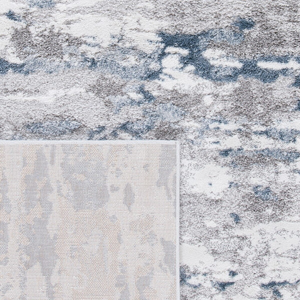 Century 300 Century 307  Power Loomed Polypropylene Rug Blue / Grey