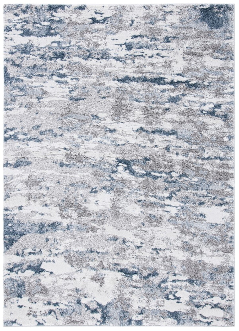 Century 300 Century 307  Power Loomed Polypropylene Rug Blue / Grey