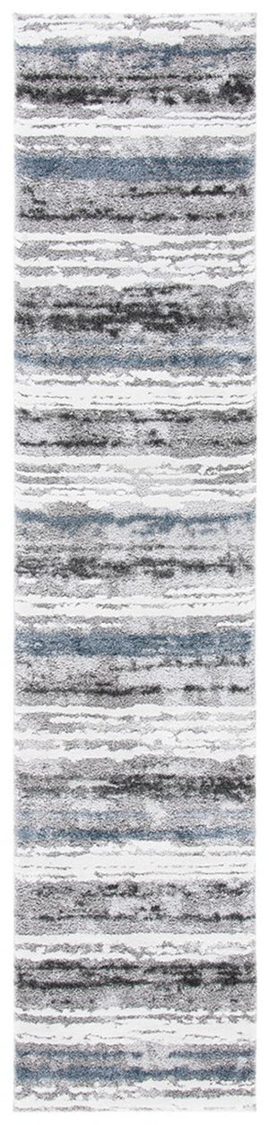 Century 300 Century 322 Contemporary Power Loomed 100% Polypropylene Rug Grey / Blue