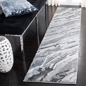 Century 300 Century 382 Contemporary Power Loomed 100% Polypropylene Rug Grey / Blue