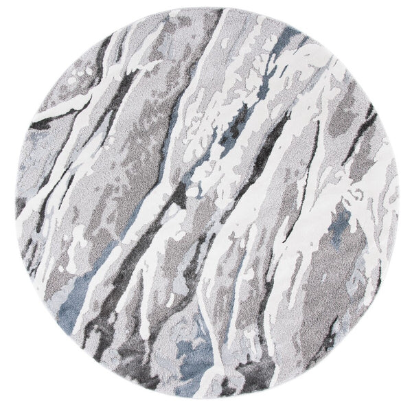 Century 300 Century 382 Contemporary Power Loomed 100% Polypropylene Rug Grey / Blue