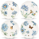 Butterfly Meadow Blue 4-Piece Dessert Plate Set