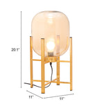 Zuo Modern Wonderwall Steel, Glass Modern Commercial Grade Table Lamp Gold Steel, Glass