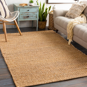 Curacao CUR-2300 Modern Jute Rug CUR2300-912 Wheat, Rust, Tan, Moss, Black 100% Jute 9' x 12'