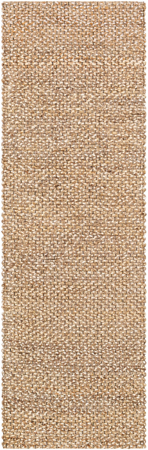 Curacao CUR-2301 Modern Jute Rug CUR2301-268 Taupe, Cream, Grass Green, Butter, Black 100% Jute 2'6" x 8'