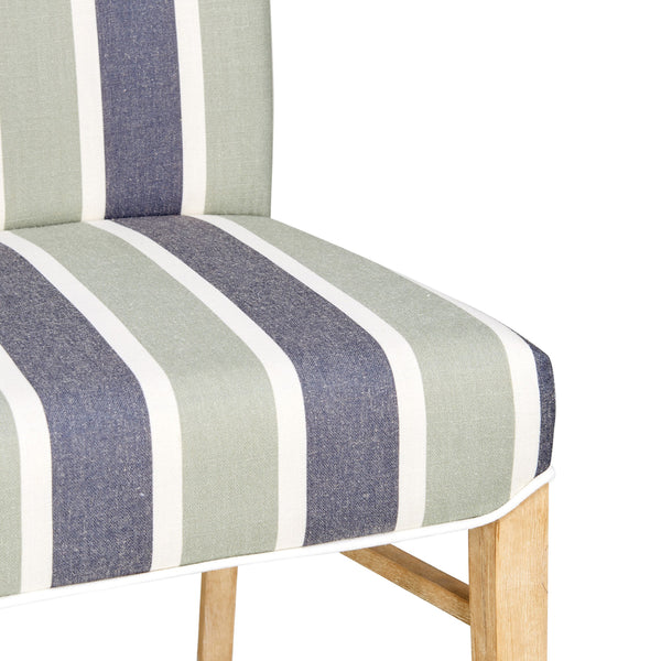 Milton Fabric Chair - Set of 2 Hurley Stripe Blue