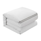 Chic Home Lewiston Duvet Cover Set Grey Queen