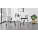 Thomas Metal Chair - Set of 4 Metallic Gunmetal