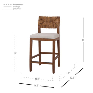 Lyon Abaca Counter Stool Natural