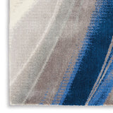 Nourison Twilight TWI28 Artistic Machine Made Loomed Indoor Area Rug Ivory Grey Blue 9'9" x 13'9" 99446493996