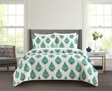 Chic Home Breana Bed In a Bag Quilt Set Green King