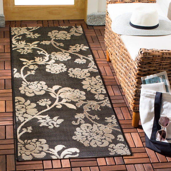 Safavieh Cy4027 Power Loomed 85.4% Polypropylene/10.4% Polyester/4.2% Latex Outdoor Rug CY4027D-5R