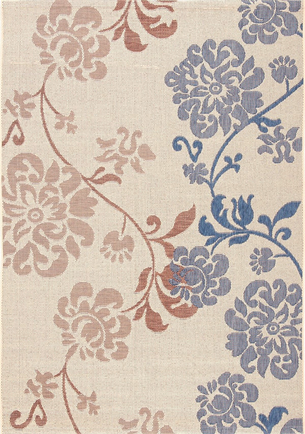 Safavieh Cy4027 Power Loomed 85.4% Polypropylene/10.4% Polyester/4.2% Latex Outdoor Rug CY4027B-5R