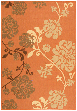 Safavieh Cy4027 Power Loomed 85.4% Polypropylene/10.4% Polyester/4.2% Latex Outdoor Rug CY4027C-5R