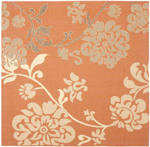 Safavieh Cy4027 Power Loomed 85.4% Polypropylene/10.4% Polyester/4.2% Latex Outdoor Rug CY4027C-5R