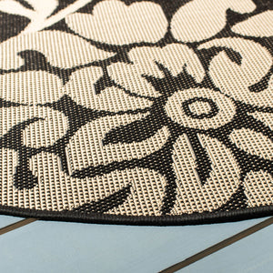 Safavieh Cy4027 Power Loomed 85.4% Polypropylene/10.4% Polyester/4.2% Latex Outdoor Rug CY4027D-5R