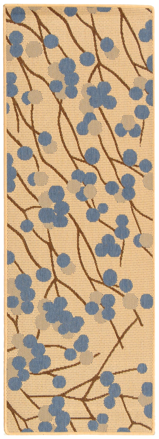 Safavieh Cy4037 Power Loomed 85.4% Polypropylene/10.4% Polyester/4.2% Latex Outdoor Rug CY4037B-3