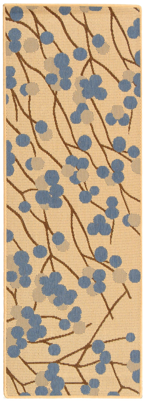 Safavieh Cy4037 Power Loomed 85.4% Polypropylene/10.4% Polyester/4.2% Latex Outdoor Rug CY4037B-3