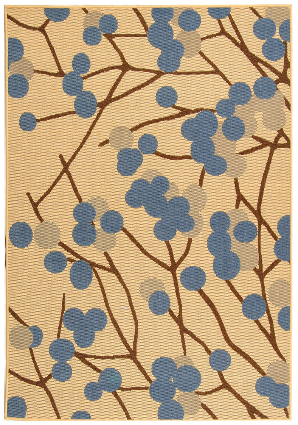 Safavieh Cy4037 Power Loomed 85.4% Polypropylene/10.4% Polyester/4.2% Latex Outdoor Rug CY4037B-3