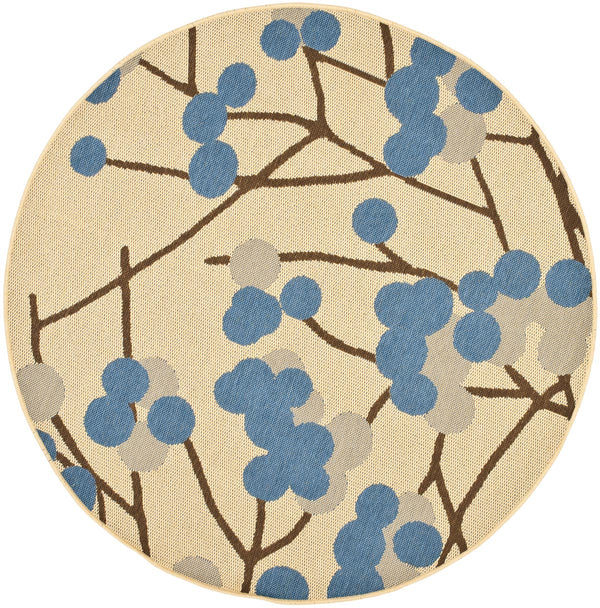 Safavieh Cy4037 Power Loomed 85.4% Polypropylene/10.4% Polyester/4.2% Latex Outdoor Rug CY4037B-3