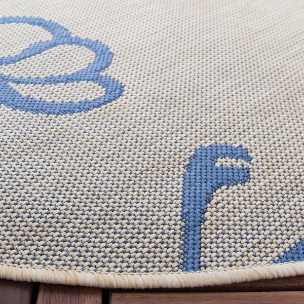 Safavieh Cy4038 Power Loomed 85.4% Polypropylene/10.4% Polyester/4.2% Latex Outdoor Rug CY4038B-5R