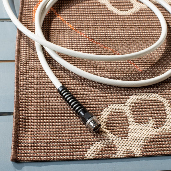 Safavieh Cy4038 Power Loomed 85.4% Polypropylene/10.4% Polyester/4.2% Latex Outdoor Rug CY4038C-5R