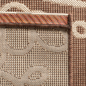 Safavieh Cy4038 Power Loomed 85.4% Polypropylene/10.4% Polyester/4.2% Latex Outdoor Rug CY4038C-5R