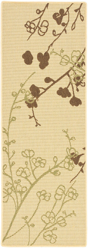 Safavieh Cy4038 Power Loomed 85.4% Polypropylene/10.4% Polyester/4.2% Latex Outdoor Rug CY4038A-5R