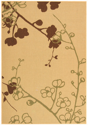 Safavieh Cy4038 Power Loomed 85.4% Polypropylene/10.4% Polyester/4.2% Latex Outdoor Rug CY4038A-5R