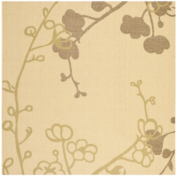 Safavieh Cy4038 Power Loomed 85.4% Polypropylene/10.4% Polyester/4.2% Latex Outdoor Rug CY4038A-5R