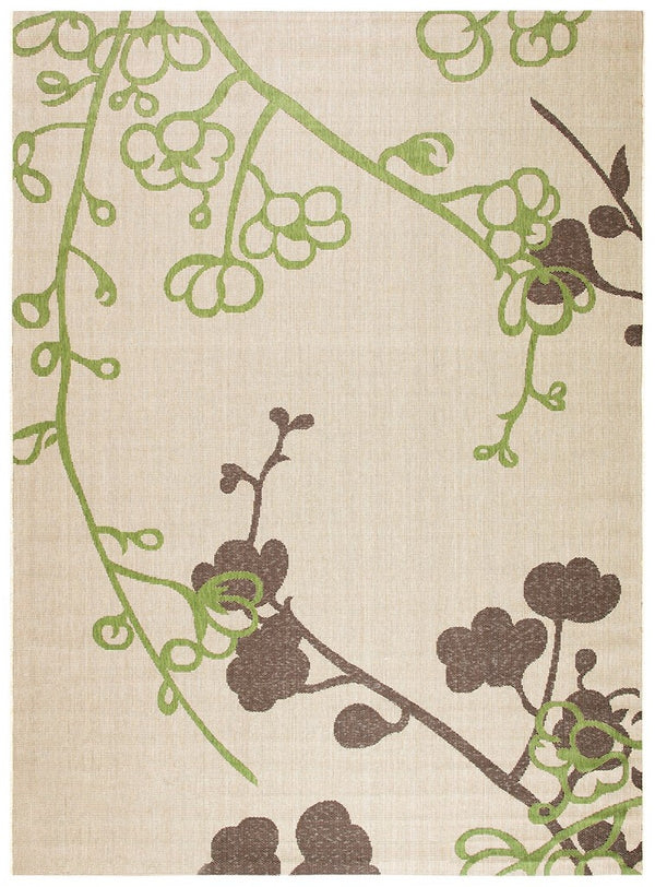 Safavieh Cy4038 Power Loomed 85.4% Polypropylene/10.4% Polyester/4.2% Latex Outdoor Rug CY4038A-5R