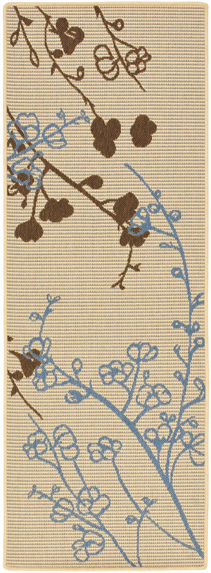 Safavieh Cy4038 Power Loomed 85.4% Polypropylene/10.4% Polyester/4.2% Latex Outdoor Rug CY4038B-5R