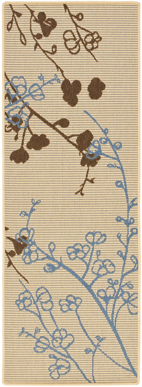 Safavieh Cy4038 Power Loomed 85.4% Polypropylene/10.4% Polyester/4.2% Latex Outdoor Rug CY4038B-5R