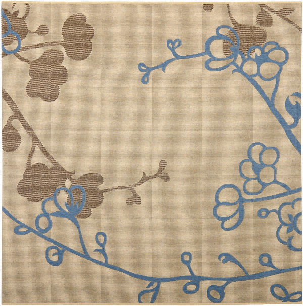 Safavieh Cy4038 Power Loomed 85.4% Polypropylene/10.4% Polyester/4.2% Latex Outdoor Rug CY4038B-5R
