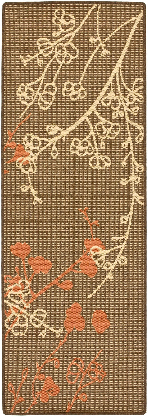 Safavieh Cy4038 Power Loomed 85.4% Polypropylene/10.4% Polyester/4.2% Latex Outdoor Rug CY4038C-5R