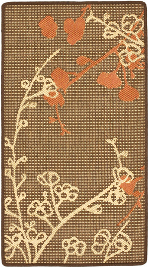 Safavieh Cy4038 Power Loomed 85.4% Polypropylene/10.4% Polyester/4.2% Latex Outdoor Rug CY4038C-5R