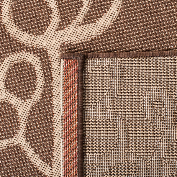 Safavieh Cy4038 Power Loomed 85.4% Polypropylene/10.4% Polyester/4.2% Latex Outdoor Rug CY4038C-5R