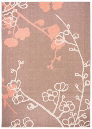 Safavieh Cy4038 Power Loomed 85.4% Polypropylene/10.4% Polyester/4.2% Latex Outdoor Rug CY4038C-5R