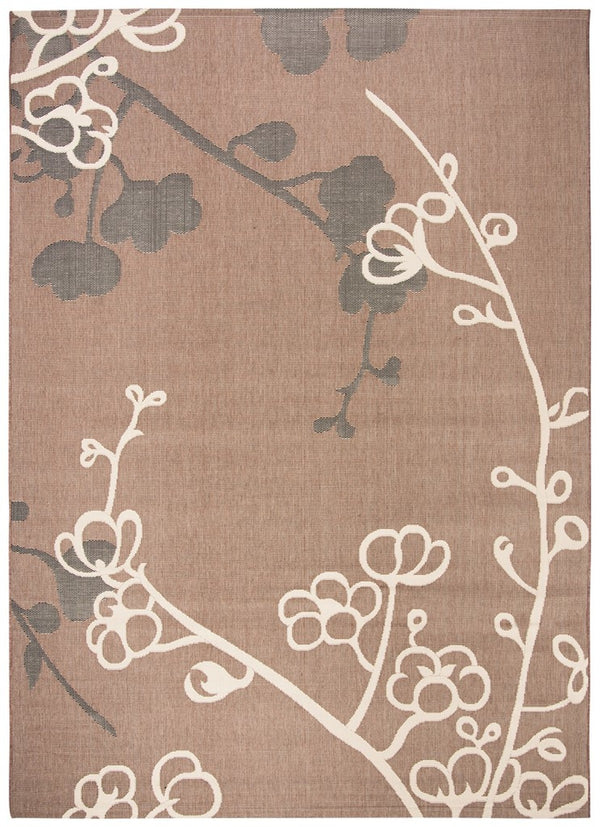 Safavieh Cy4038 Power Loomed 85.4% Polypropylene/10.4% Polyester/4.2% Latex Outdoor Rug CY4038D-5R