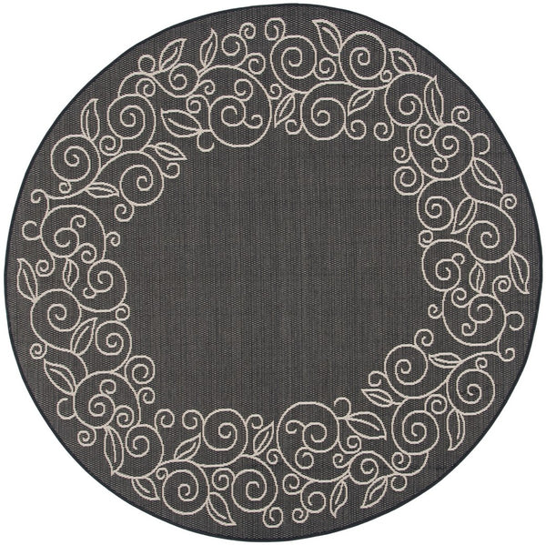 Safavieh Cy5139 Power Loomed 85.4% Polypropylene/10.4% Polyester/4.2% Latex Outdoor Rug CY5139D-4