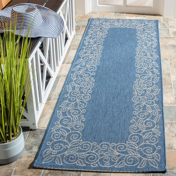 Safavieh Cy5139 Power Loomed 85.4% Polypropylene/10.4% Polyester/4.2% Latex Outdoor Rug CY5139C-4