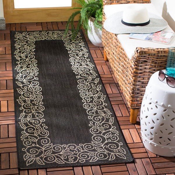 Safavieh Cy5139 Power Loomed 85.4% Polypropylene/10.4% Polyester/4.2% Latex Outdoor Rug CY5139D-4