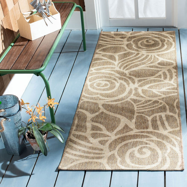 Safavieh Cy5141 Power Loomed 85.4% Polypropylene/10.4% Polyester/4.2% Latex Outdoor Rug CY5141B-4