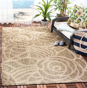 Safavieh Cy5141 Power Loomed 85.4% Polypropylene/10.4% Polyester/4.2% Latex Outdoor Rug CY5141B-4