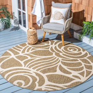 Safavieh Cy5141 Power Loomed 85.4% Polypropylene/10.4% Polyester/4.2% Latex Outdoor Rug CY5141B-4