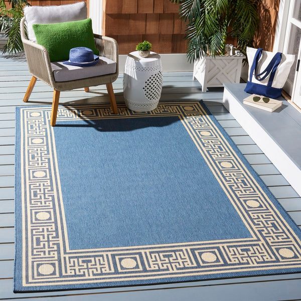 Safavieh Cy5143 Power Loomed 85.4% Polypropylene/10.4% Polyester/4.2% Latex Outdoor Rug CY5143C-4
