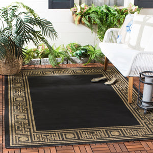 Safavieh Cy5143 Power Loomed 85.4% Polypropylene/10.4% Polyester/4.2% Latex Outdoor Rug CY5143G-4