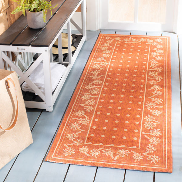 Safavieh Cy5148 Power Loomed 85.4% Polypropylene/10.4% Polyester/4.2% Latex Outdoor Rug CY5148A-4