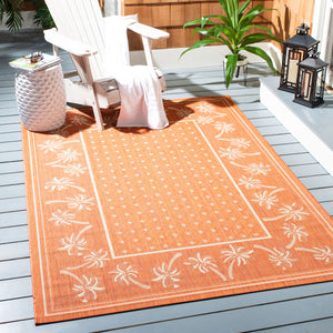 Safavieh Cy5148 Power Loomed 85.4% Polypropylene/10.4% Polyester/4.2% Latex Outdoor Rug CY5148A-4
